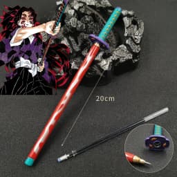 New 17 Styles Japan Anime Demon Slayer Model Gel Pen 0.5mm Black Refill Cosplay Prop Kid Student Gift Slayer Sword