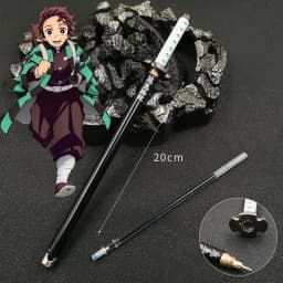 New 17 Styles Japan Anime Demon Slayer Model Gel Pen 0.5mm Black Refill Cosplay Prop Kid Student Gift Slayer Sword