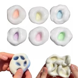 4cm Rubber Squeeze Toys Cute Soft Ball Fidget Toys for Teens Kids Adults Birthday Classroom Prizes Goodie Bag Fillers Boys Girls