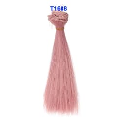 1pcs Wig Refires Bjd Hair 15cm*100CM Black Gold Brown Green Pink Color Straight Wig Hair for 1/3 1/4 BJD Diy
