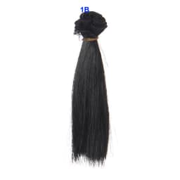 1pcs Wig Refires Bjd Hair 15cm*100CM Black Gold Brown Green Pink Color Straight Wig Hair for 1/3 1/4 BJD Diy