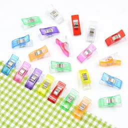 Colorful Multipurpose Sewing Clips Set Plastic Craft Crocheting Knitting Safety Clothing Binding Clips for Paper - Assorted Pack