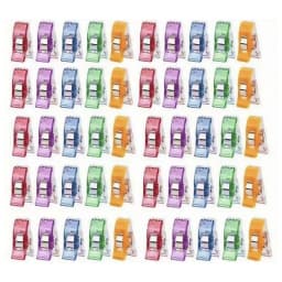 Colorful Multipurpose Sewing Clips Set Plastic Craft Crocheting Knitting Safety Clothing Binding Clips for Paper - Assorted Pack