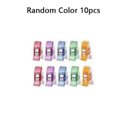 Colorful Multipurpose Sewing Clips Set Plastic Craft Crocheting Knitting Safety Clothing Binding Clips for Paper - Assorted Pack