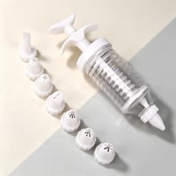 Delicate Cake Decorating Icing Piping Cream Syringe Tips 8 Nozzles Set Tool for Kitchen Baking Use