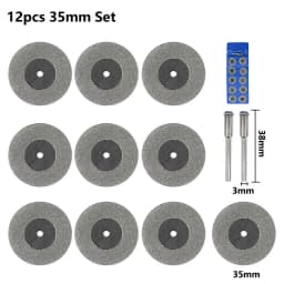 XCAN 10pcs 16-60mm Diamond Saw Blade Mini Diamond Grinding Wheel Circular Saw Blade for Dremel Rotary Tool Mini Cutting Disc