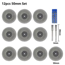 XCAN 10pcs 16-60mm Diamond Saw Blade Mini Diamond Grinding Wheel Circular Saw Blade for Dremel Rotary Tool Mini Cutting Disc