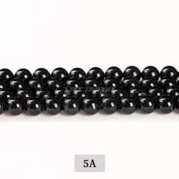 Natural Stone Bead Black Tourmaline Round Loose Spacer Gemstone 4 6 8 10 12mm For Jewelry Making Diy Bracelet Necklace Accessory