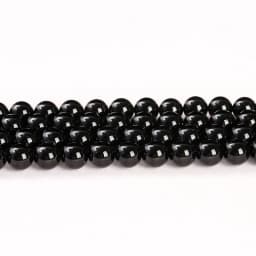 Natural Stone Bead Black Tourmaline Round Loose Spacer Gemstone 4 6 8 10 12mm For Jewelry Making Diy Bracelet Necklace Accessory