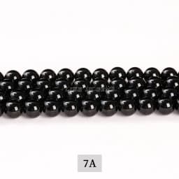 Natural Stone Bead Black Tourmaline Round Loose Spacer Gemstone 4 6 8 10 12mm For Jewelry Making Diy Bracelet Necklace Accessory