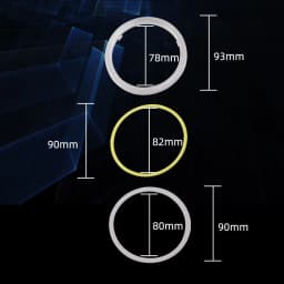 1Pair COB Angel Eyes Halo Rings For LED Car Motorcycle Scooter Headlights 12V With Cover 60mm 80mm 120mm 70mm 90mm 100mm 110mm