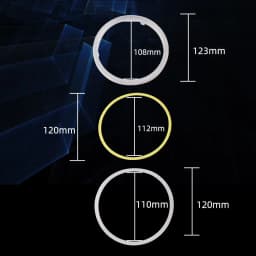 1Pair COB Angel Eyes Halo Rings For LED Car Motorcycle Scooter Headlights 12V With Cover 60mm 80mm 120mm 70mm 90mm 100mm 110mm