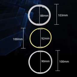 1Pair COB Angel Eyes Halo Rings For LED Car Motorcycle Scooter Headlights 12V With Cover 60mm 80mm 120mm 70mm 90mm 100mm 110mm
