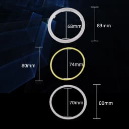 1Pair COB Angel Eyes Halo Rings For LED Car Motorcycle Scooter Headlights 12V With Cover 60mm 80mm 120mm 70mm 90mm 100mm 110mm
