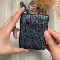 YUECIMIE Super Slim Soft Wallet Genuine Leather Mini Credit Card Holder Wallets Purse Thin Small Card Holders Men Wallet