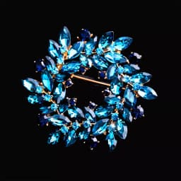 High-end exquisite leaf ring rhinestone brooch corsage collar pin pin jewelry clothing accessories