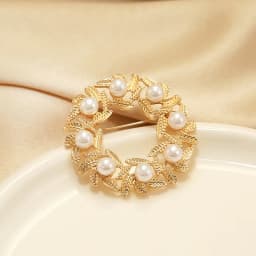 High-end exquisite leaf ring rhinestone brooch corsage collar pin pin jewelry clothing accessories