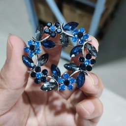 High-end exquisite leaf ring rhinestone brooch corsage collar pin pin jewelry clothing accessories