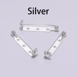 20-50pcs 20 25 32 38mm Brooch Clip Base Pin Blank Safe Lock Brooch Pin Base Badge Holder For DIY Jewelry Making Finding Supplies