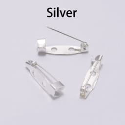 20-50pcs 20 25 32 38mm Brooch Clip Base Pin Blank Safe Lock Brooch Pin Base Badge Holder For DIY Jewelry Making Finding Supplies