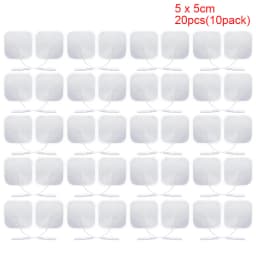 10/20pcs Muscle Stimulator Electrode Pads Gel Non-woven Fabric Self Adhesive Replacement Pads for Tens Body Massager Machine