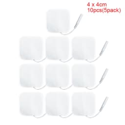 10/20pcs Muscle Stimulator Electrode Pads Gel Non-woven Fabric Self Adhesive Replacement Pads for Tens Body Massager Machine