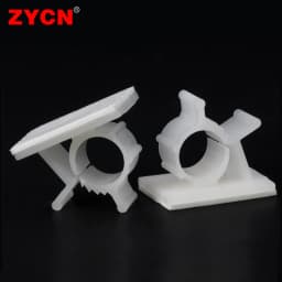 10pcs Cable Organizer Clips Adjustable Ties Mounts Self-Adhesive Wire Clamp Holder Cord Management For Car PC TV Charging Winder