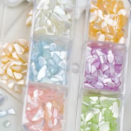 1 Box Natural Nails Abalone Shell Fragments Flakes Glitter 3D Nail Art Decoration Charm Slice Sequins Manicure Supplies Set