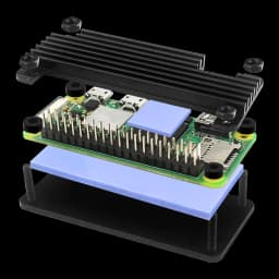 Raspberry Pi Zero 2 W Aluminum Case for Raspberry Pi Zero 2W CNC Metal Shell Passive Cooling Heat Sink GPIO Header