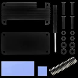 Raspberry Pi Zero 2 W Aluminum Case for Raspberry Pi Zero 2W CNC Metal Shell Passive Cooling Heat Sink GPIO Header