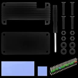 Raspberry Pi Zero 2 W Aluminum Case for Raspberry Pi Zero 2W CNC Metal Shell Passive Cooling Heat Sink GPIO Header