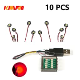 10PCS 0.8mm Pin RGB LED For LEGO Building Blocks USB Lamp DIY Street Light City Electric Decorate 1X1 Brick Compatible All Brand