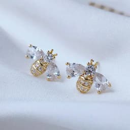 French Light Luxury Pink Tulip Flower Pearl Stud Earrings For Women Korean Zircon Exquisite Earring Party Christmas Jewelry Gift