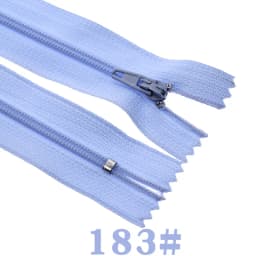 10pcs Nylon Coil Zipper 4"-24" (10 cm-60 cm) for Tailor Crafts, Sewing Clothes Zipper (20 Colors) Sewing Accessories