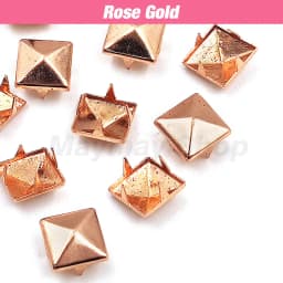 100Pcs 6-12mm Metal Rivets Square Spike Studs Pyramid Rivets For Leathercraft/Clothes/Shoes/Bags/Belt Punk DIY