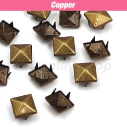 100Pcs 6-12mm Metal Rivets Square Spike Studs Pyramid Rivets For Leathercraft/Clothes/Shoes/Bags/Belt Punk DIY