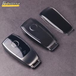 Transparent TPU Car Key Cover Case Shell Protective Bag For Mercedes Benz A  E  G GLS Class W177 W205 W213 W222 G63 X167 Maybach