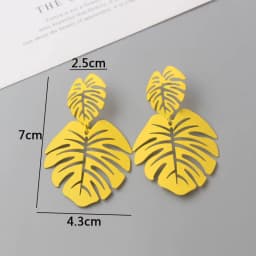 Yellow Color Hanging Earrings for Women Flower Dangle Earrings Korean Fashion Women's Earrings Party Gift Pendientes Mujer