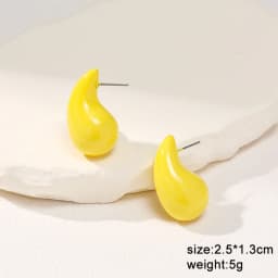 Yellow Color Hanging Earrings for Women Flower Dangle Earrings Korean Fashion Women's Earrings Party Gift Pendientes Mujer