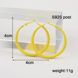 Yellow Color Hanging Earrings for Women Flower Dangle Earrings Korean Fashion Women's Earrings Party Gift Pendientes Mujer