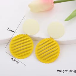 Yellow Color Hanging Earrings for Women Flower Dangle Earrings Korean Fashion Women's Earrings Party Gift Pendientes Mujer