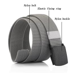 Mens Nylon Webbing Belts Canvas Casual Fabric Tactical Belt High Quality Accessories Jeans Waist Strap HB041