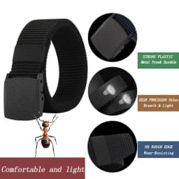 Mens Nylon Webbing Belts Canvas Casual Fabric Tactical Belt High Quality Accessories Jeans Waist Strap HB041