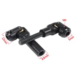 1Pcs Internal Spline Metal Drive Shaft Universal Joint Driveshaft for 1/10 RC Crawler TRX4 SCX10 Gladiator TF2 D90 YK4082 104311