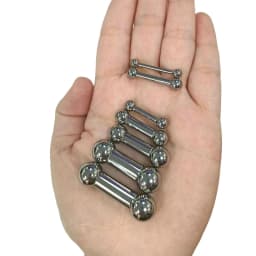 ASTM F136 Titanium PIERC Labret Ear Cartilage Tragus Helix large Earring Lip Ring Industrial Stud Piercing Body Jewelry 2mm-8mm