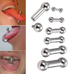 ASTM F136 Titanium PIERC Labret Ear Cartilage Tragus Helix large Earring Lip Ring Industrial Stud Piercing Body Jewelry 2mm-8mm