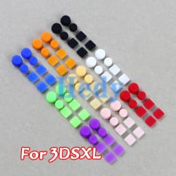 2sets New Upper and Lowe Screw Rubber Feet Cover For 3DSLL/3DS XL Screw Dust Plug Cover Rubber Plug