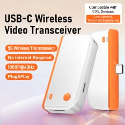 Type-C Wireless Video Transceiver HDMI-Compatible Wireless Video Transmitter Receiver Extender Adapter for Laptop TV PC Phone