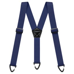 Heavy Duty Suspenders for Men Work Biker Outdoor 3.8cm Wide X-Back with 4 Snap Hook Adjustable Elastic Trouser Braces Strap Belt