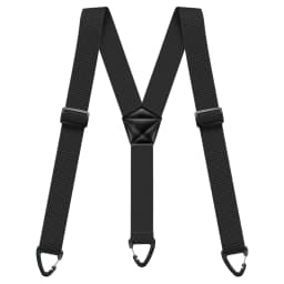 Heavy Duty Suspenders for Men Work Biker Outdoor 3.8cm Wide X-Back with 4 Snap Hook Adjustable Elastic Trouser Braces Strap Belt